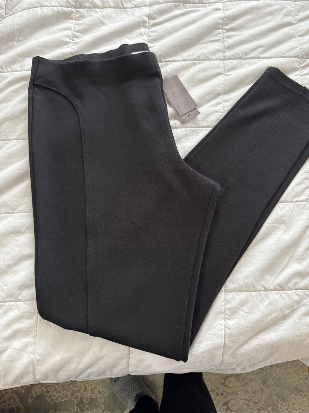 Cut Loose Black Knit Leggings